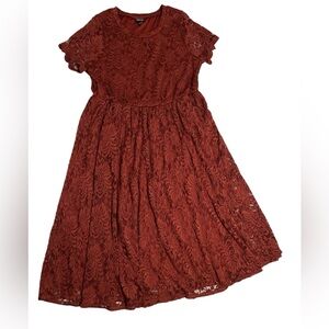 Torrid Women’s Rust Colored Lace Dress